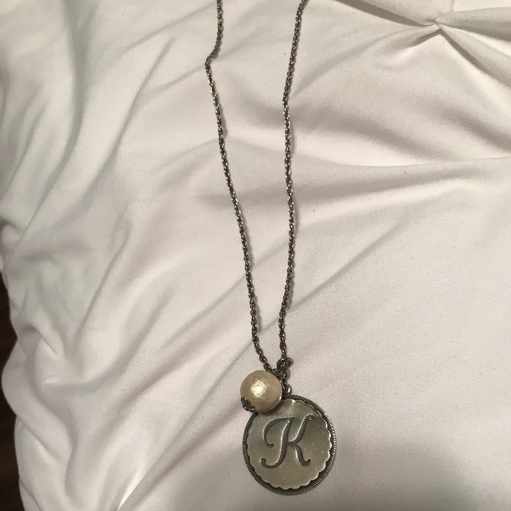 John Wind initial necklace